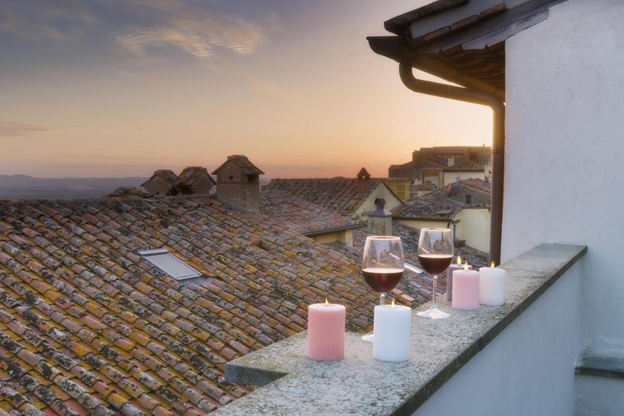 Appartamento Terrazza Silena, centro storico con vista Cortona! Esterno foto