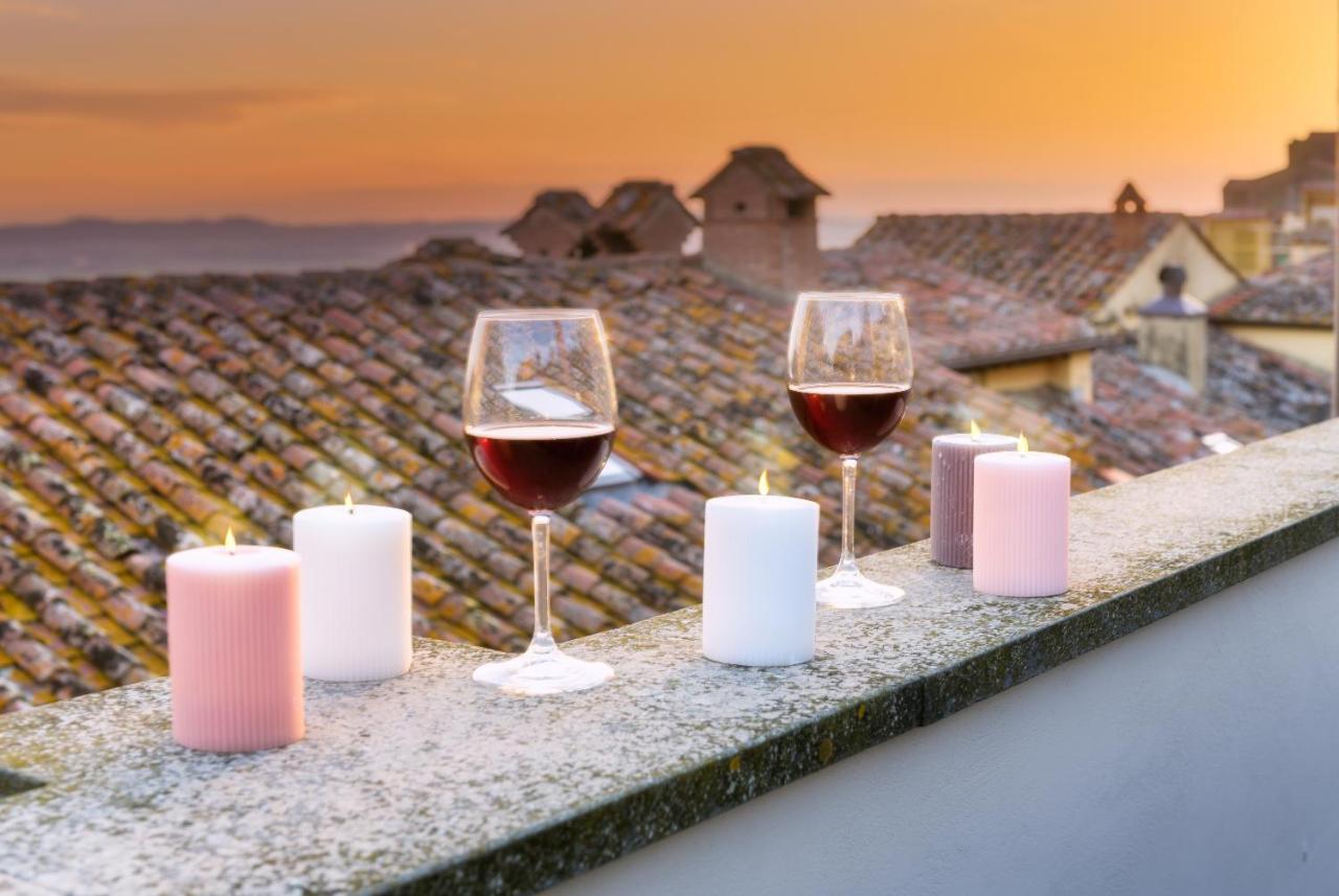 Appartamento Terrazza Silena, centro storico con vista Cortona! Esterno foto