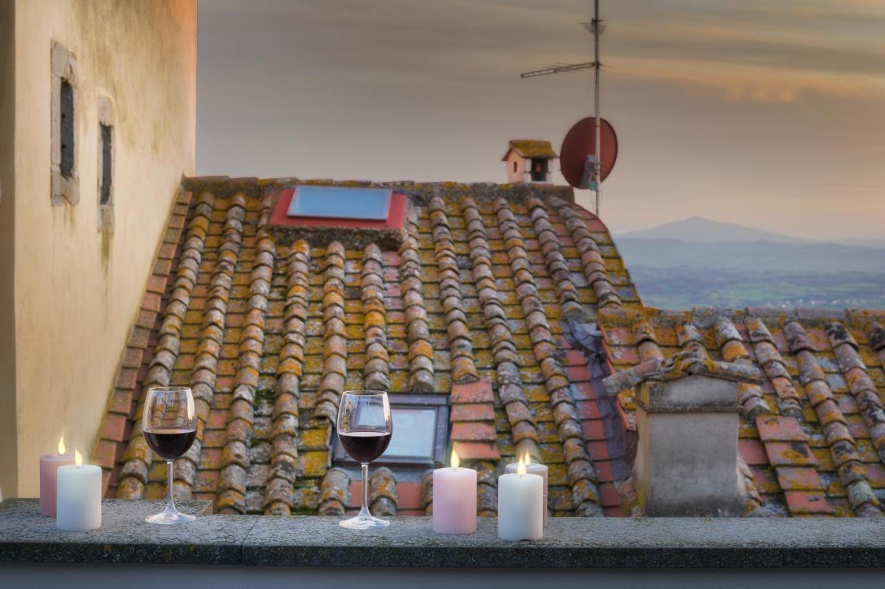 Appartamento Terrazza Silena, centro storico con vista Cortona! Esterno foto