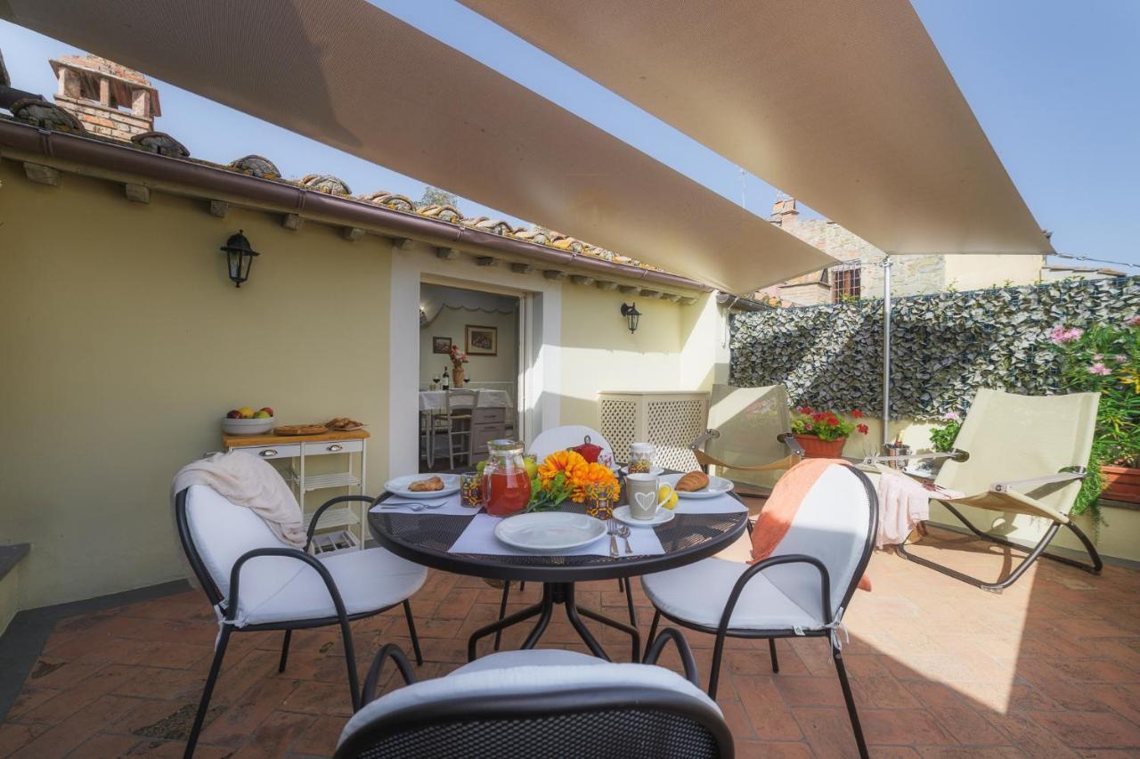 Appartamento Terrazza Silena, centro storico con vista Cortona! Esterno foto