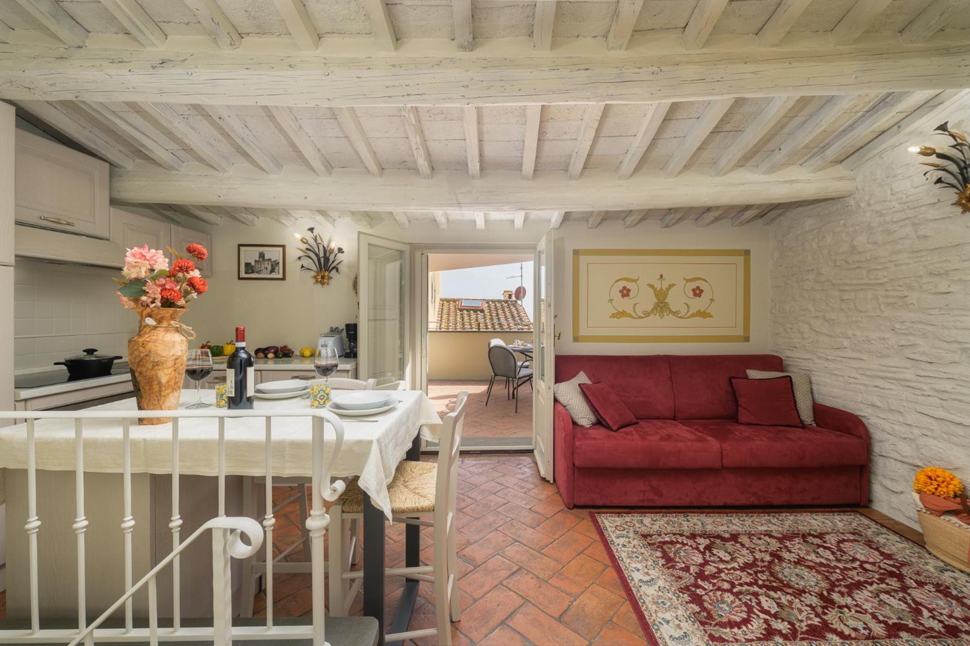 Appartamento Terrazza Silena, centro storico con vista Cortona! Esterno foto